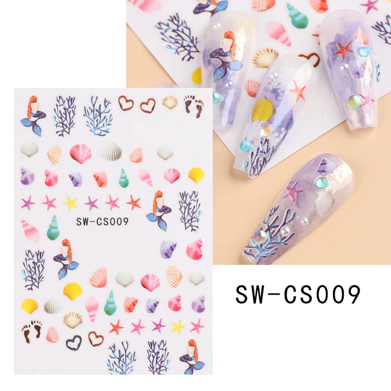 Metallic Snowflake Nail Decoration