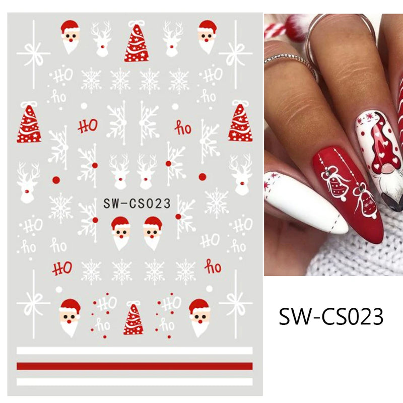 Metallic Snowflake Nail Decoration